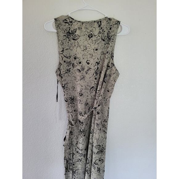 Kut From the Kloth Green Floral Wrap Dress size‎ XL Braided neck line #P3 - Picture 6 of 8